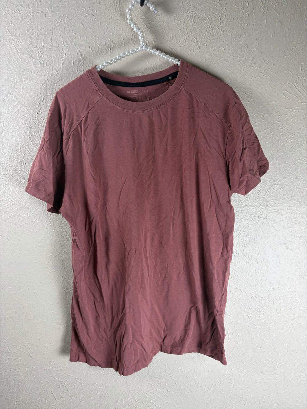 Kenneth Cole Shirt Mens Size Medium Casual Short Sleeve Basic T-Shirt Minimalist
